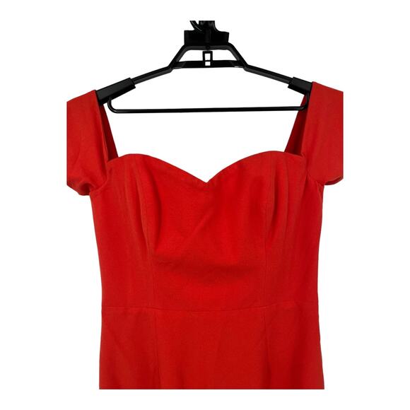Dress the Population dress Bailey BodyCon mini off shoulder orange L Large - Picture 3 of 8
